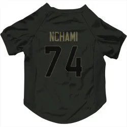 Indianapolis Colts Durell Nchami Black Service Pet Jersey for Dog & Cat