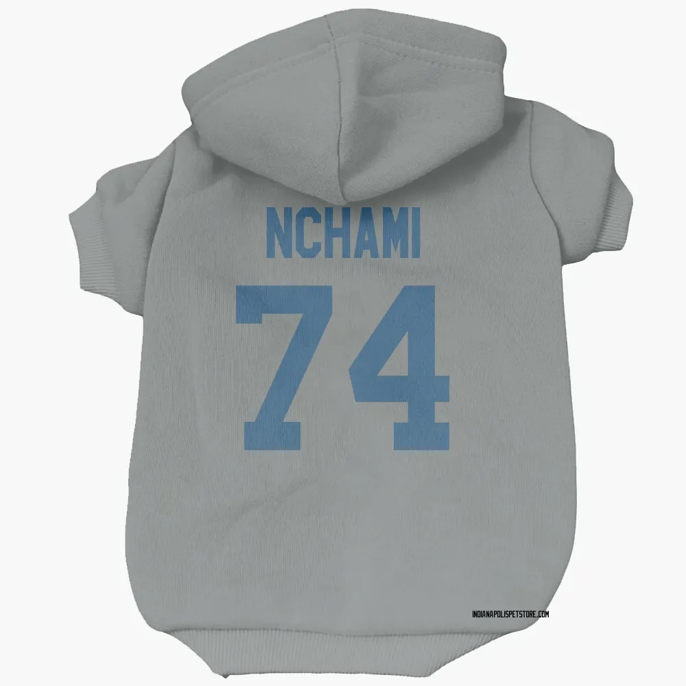 Indianapolis Colts Durell Nchami Gray Pet Hoodie for Dog & Cat