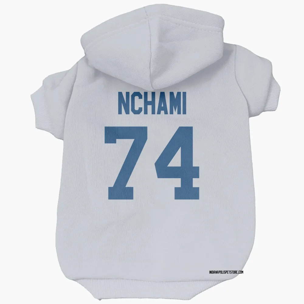 Indianapolis Colts Durell Nchami White Pet Hoodie for Dog & Cat