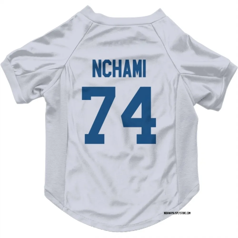Indianapolis Colts Durell Nchami White Pet Jersey for Dog & Cat