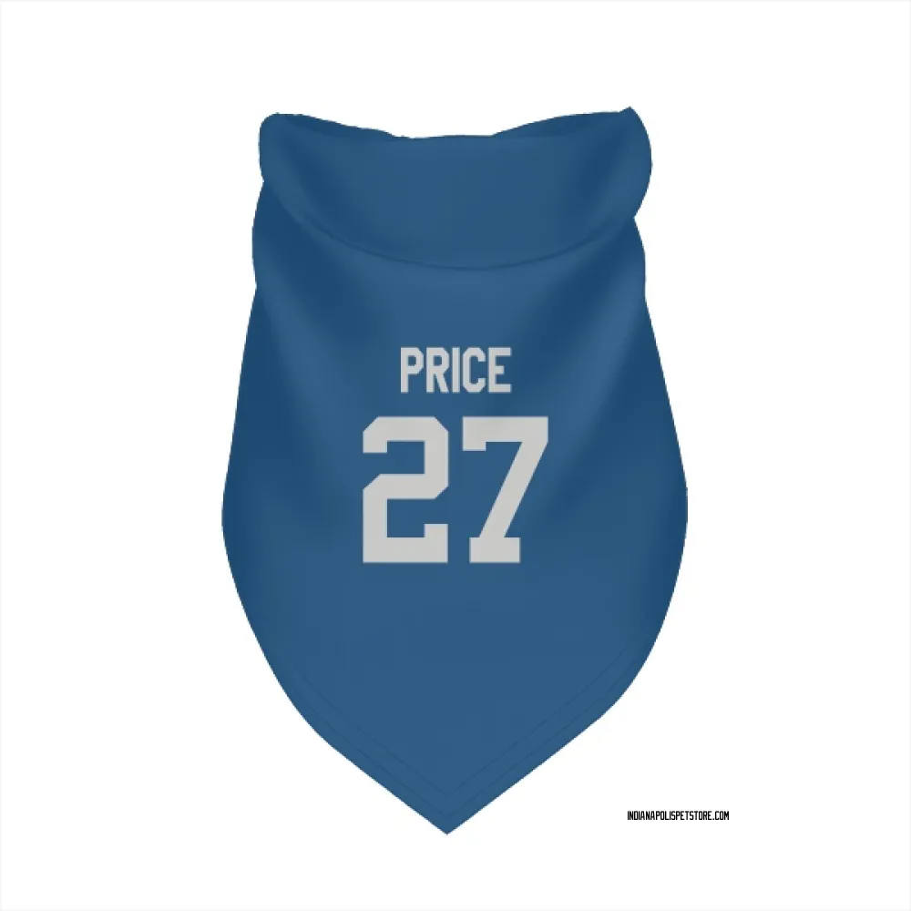 Indianapolis Colts D'vonte Price Royal Pet Bandana for Dog & Cat