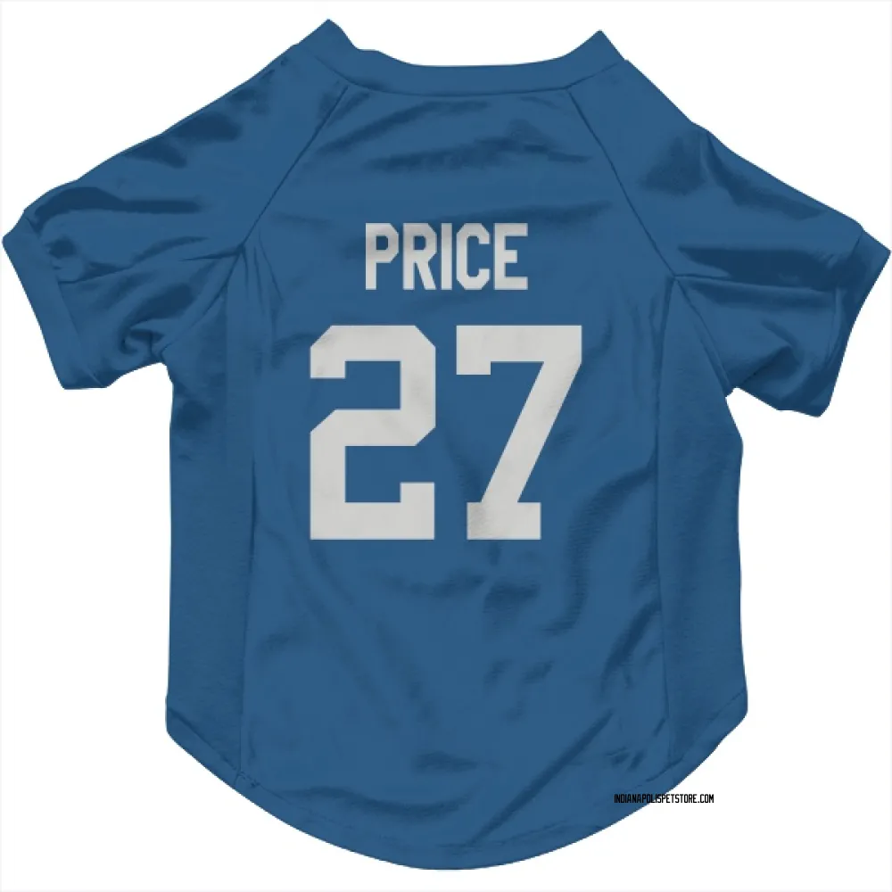 Indianapolis Colts D'vonte Price Royal Pet Jersey for Dog & Cat