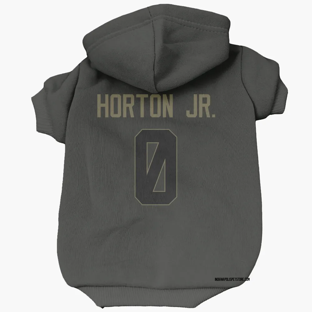 Indianapolis Colts EJ Horton Jr. Black Service Pet Hoodie for Dog & Cat
