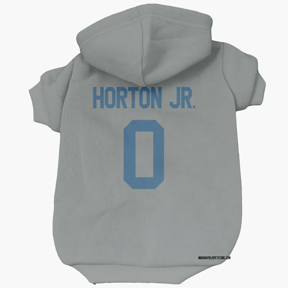 Indianapolis Colts EJ Horton Jr. Gray Pet Hoodie for Dog & Cat