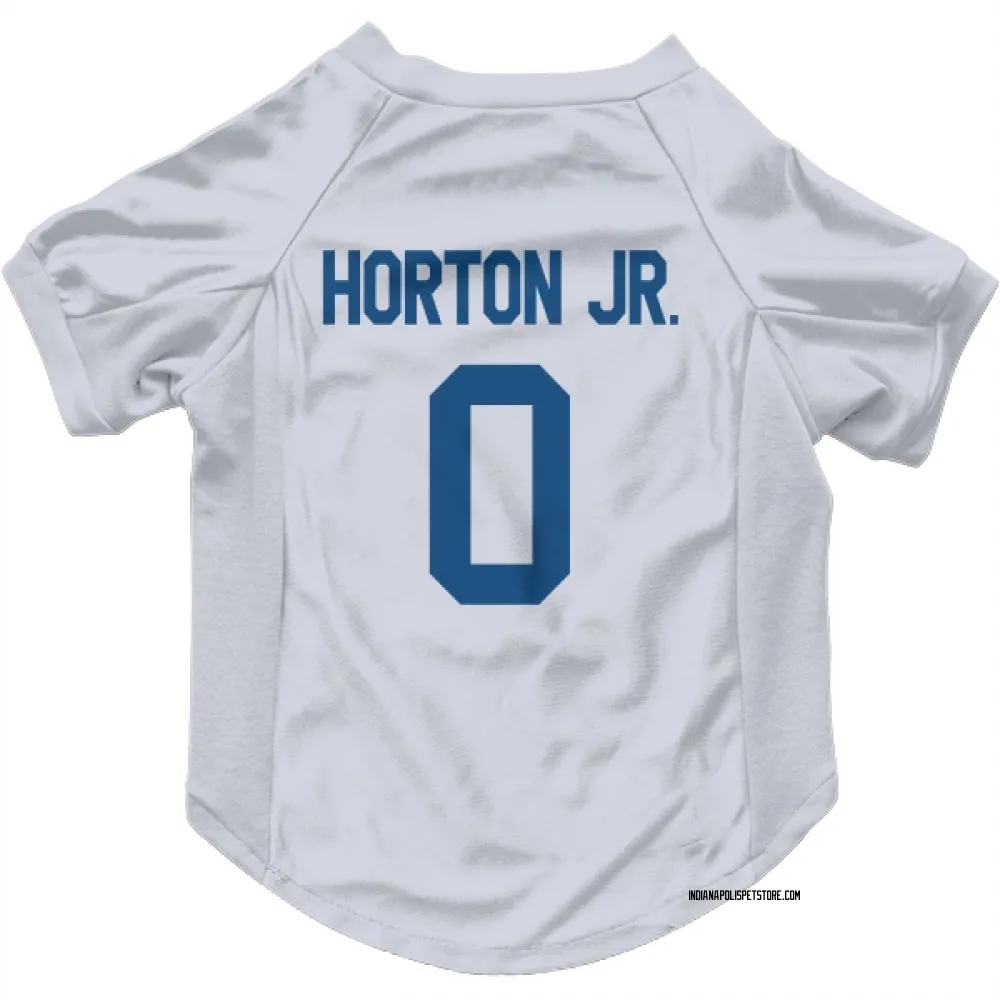 Indianapolis Colts EJ Horton Jr. White Pet Jersey for Dog & Cat