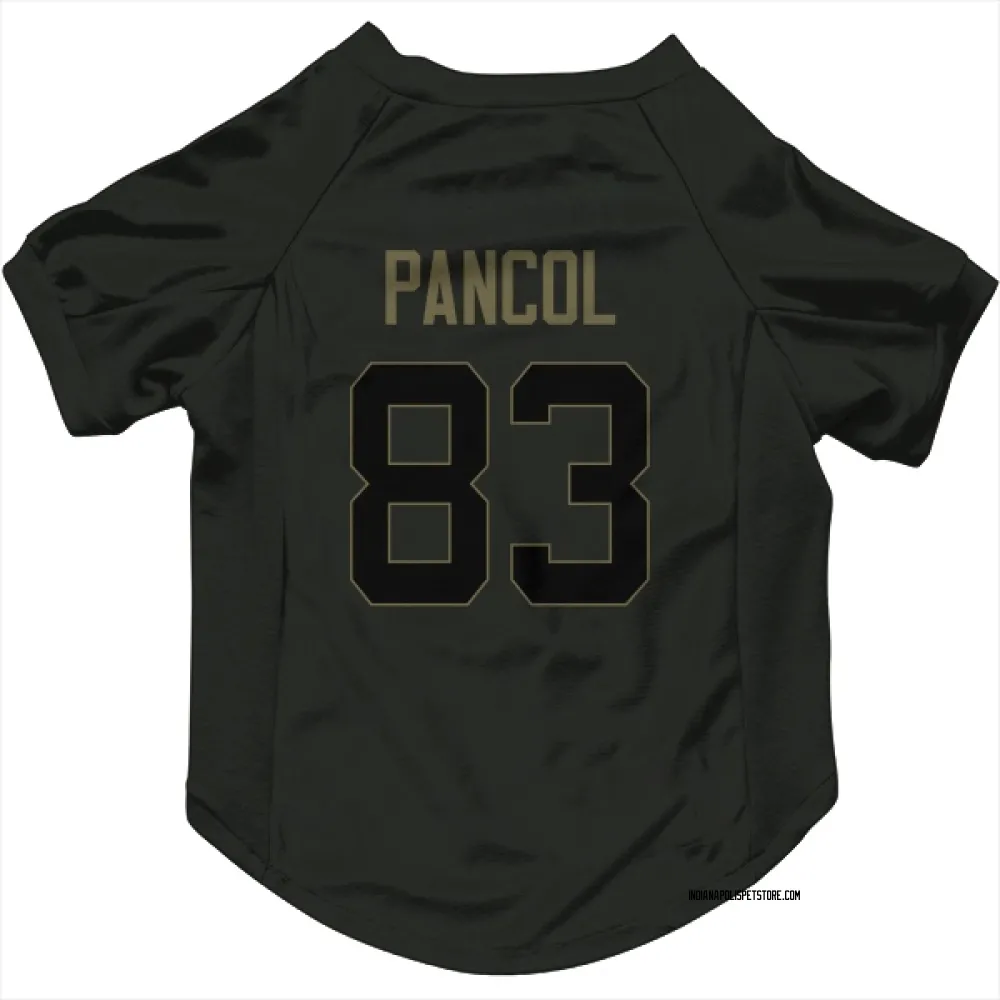 Indianapolis Colts Eli Pancol Black Service Pet Jersey for Dog & Cat