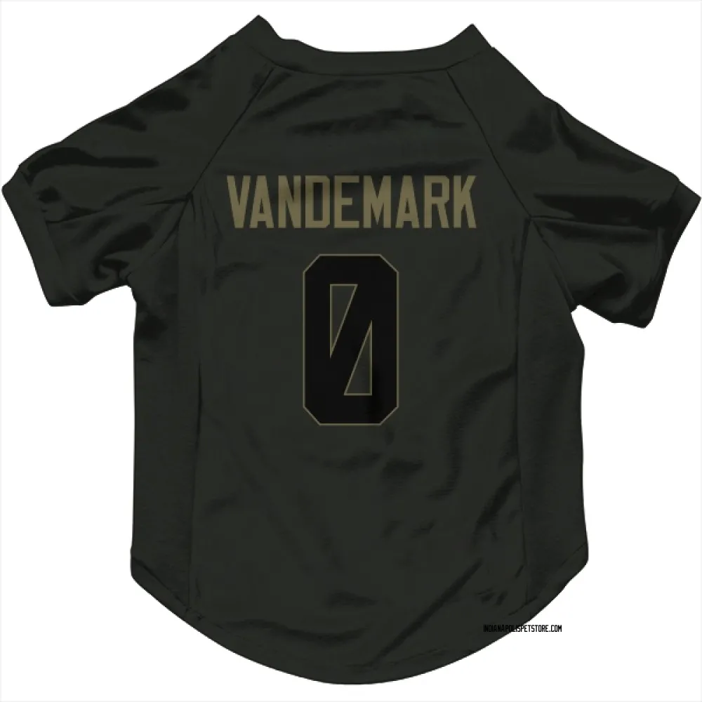 Indianapolis Colts Geno VanDeMark Black Service Pet Jersey for Dog & Cat