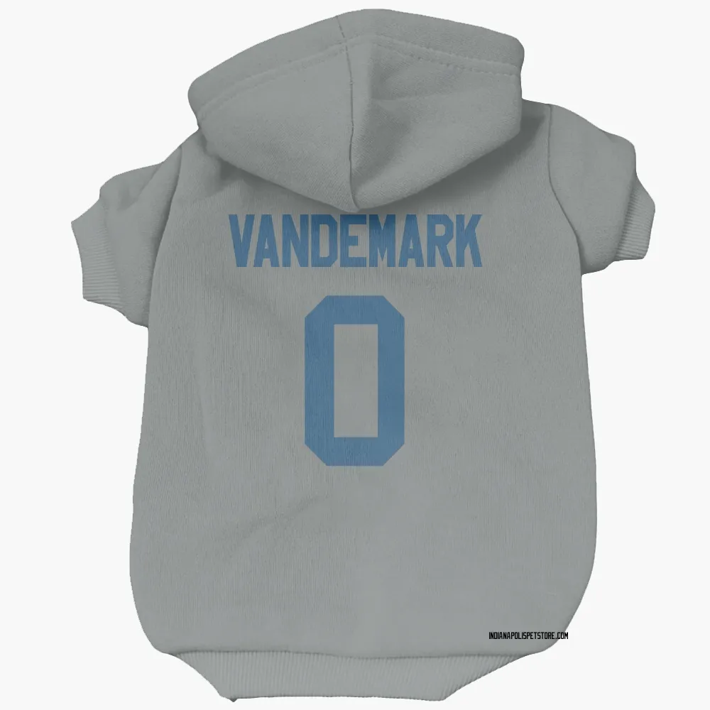 Indianapolis Colts Geno VanDeMark Gray Pet Hoodie for Dog & Cat