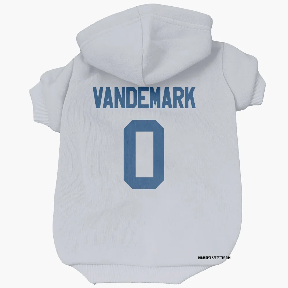 Indianapolis Colts Geno VanDeMark White Pet Hoodie for Dog & Cat