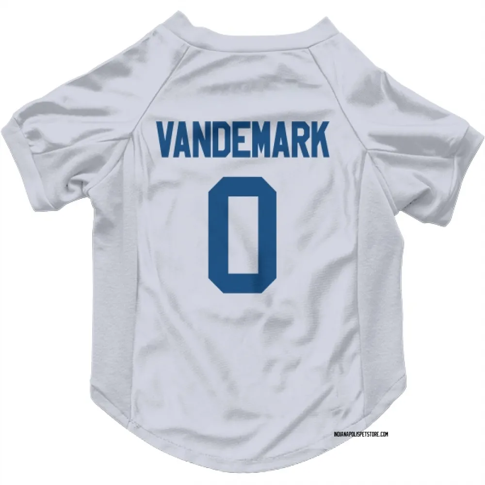 Indianapolis Colts Geno VanDeMark White Pet Jersey for Dog & Cat