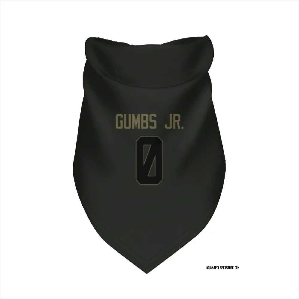 Indianapolis Colts George Gumbs Jr. Black Service Pet Bandana for Dog & Cat