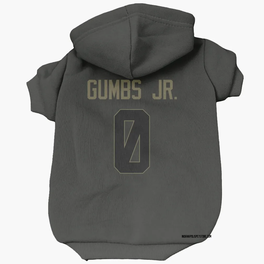 Indianapolis Colts George Gumbs Jr. Black Service Pet Hoodie for Dog & Cat