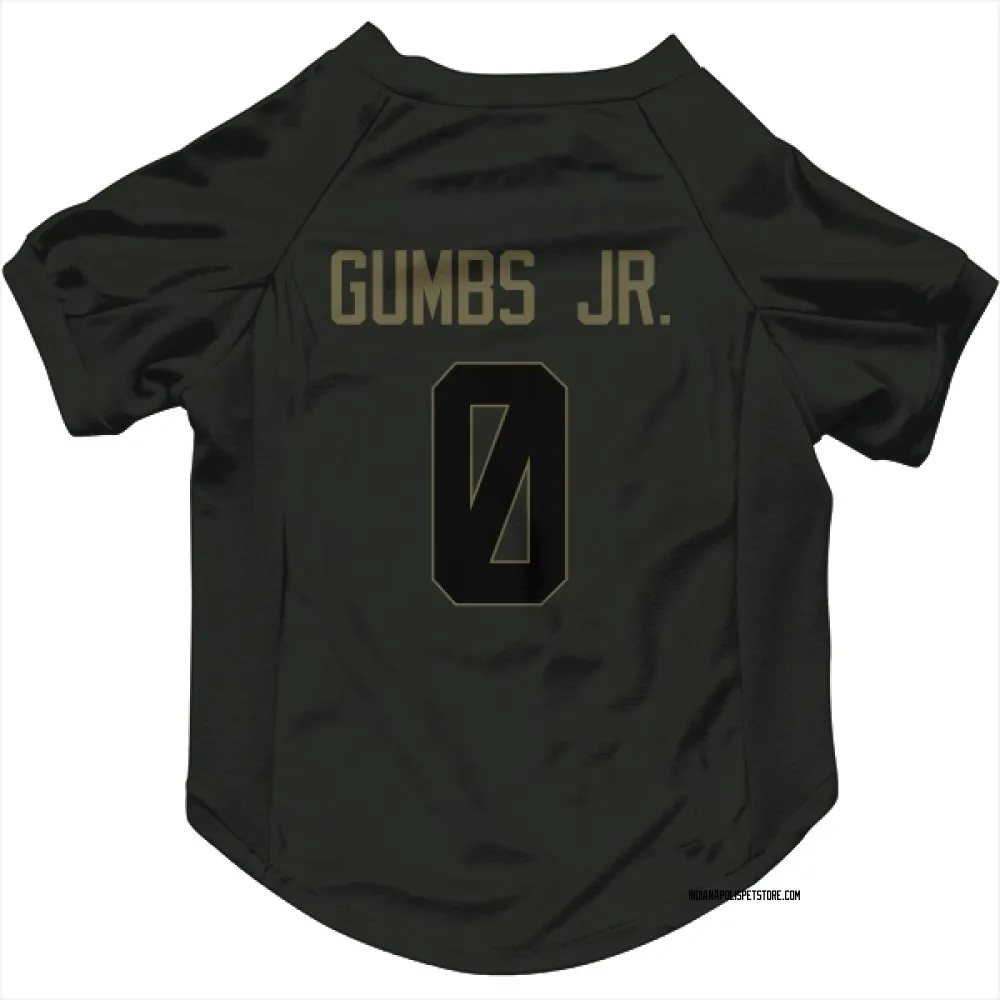 Indianapolis Colts George Gumbs Jr. Black Service Pet Jersey for Dog & Cat