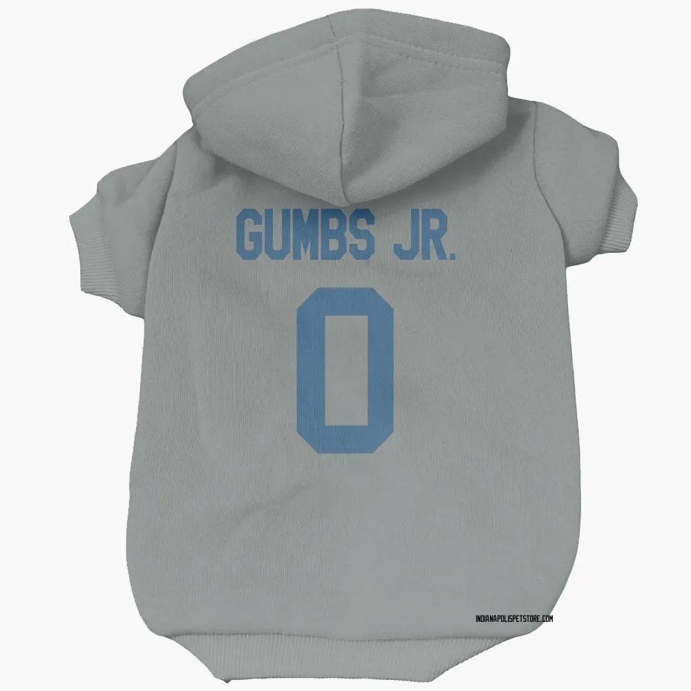 Indianapolis Colts George Gumbs Jr. Gray Pet Hoodie for Dog & Cat