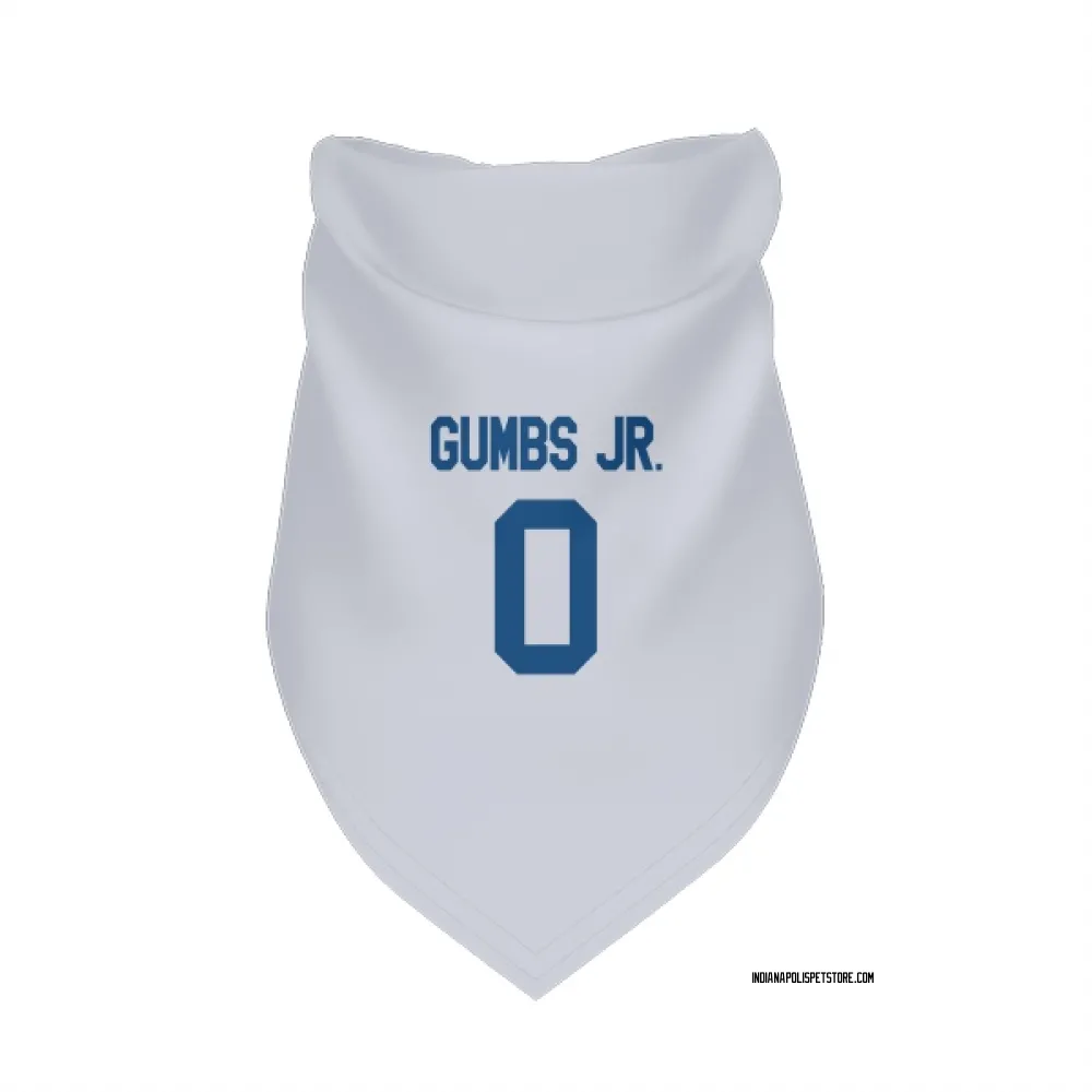 Indianapolis Colts George Gumbs Jr. White Pet Bandana for Dog & Cat
