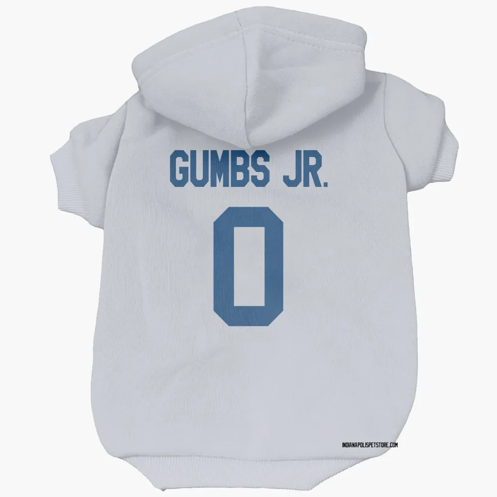 Indianapolis Colts George Gumbs Jr. White Pet Hoodie for Dog & Cat