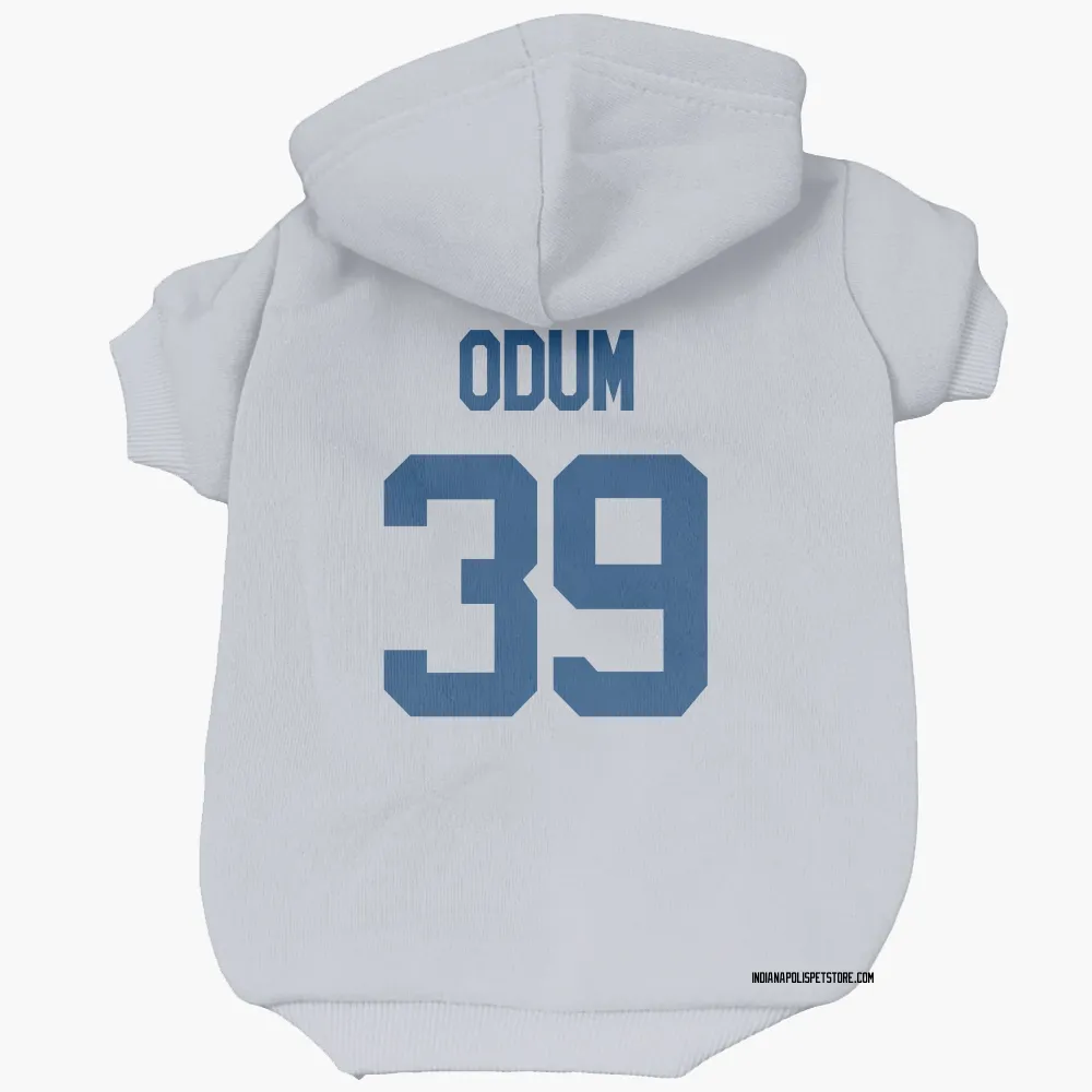 Indianapolis Colts George Odum White Pet Hoodie for Dog & Cat