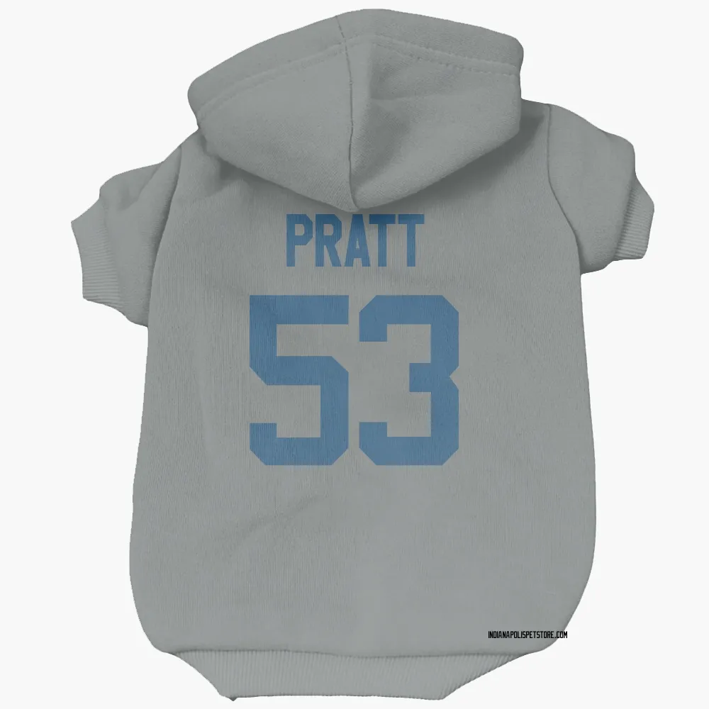 Indianapolis Colts Germaine Pratt Gray Pet Hoodie for Dog & Cat