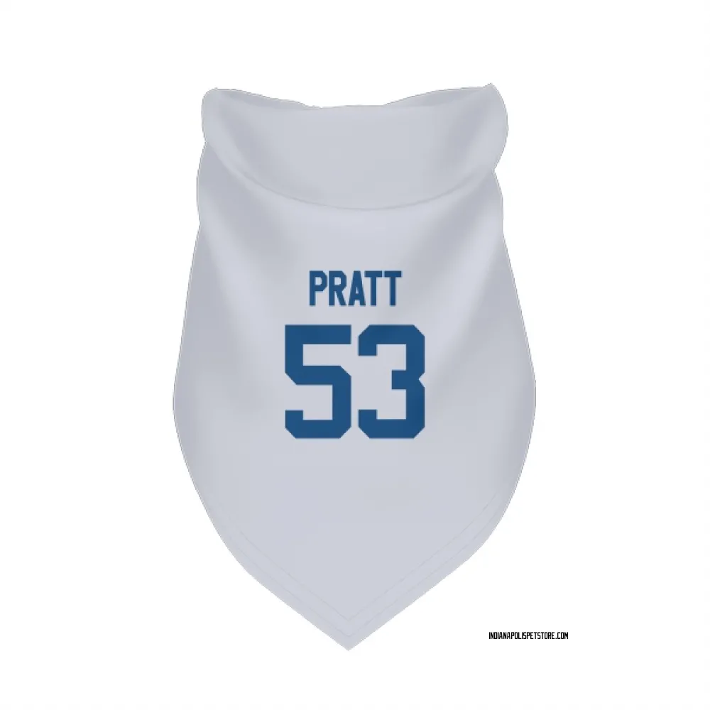 Indianapolis Colts Germaine Pratt White Pet Bandana for Dog & Cat