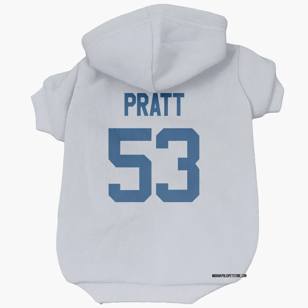 Indianapolis Colts Germaine Pratt White Pet Hoodie for Dog & Cat
