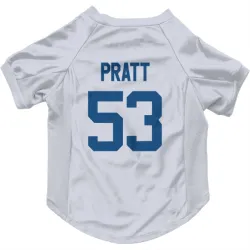 Indianapolis Colts Germaine Pratt White Pet Jersey for Dog & Cat