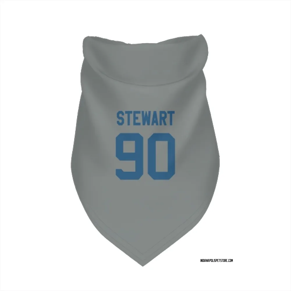 Indianapolis Colts Grover Stewart Gray Pet Bandana for Dog & Cat