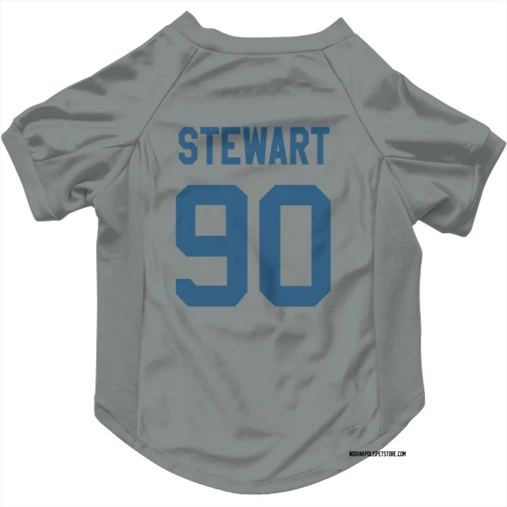 Indianapolis Colts Grover Stewart Gray Pet Jersey for Dog & Cat