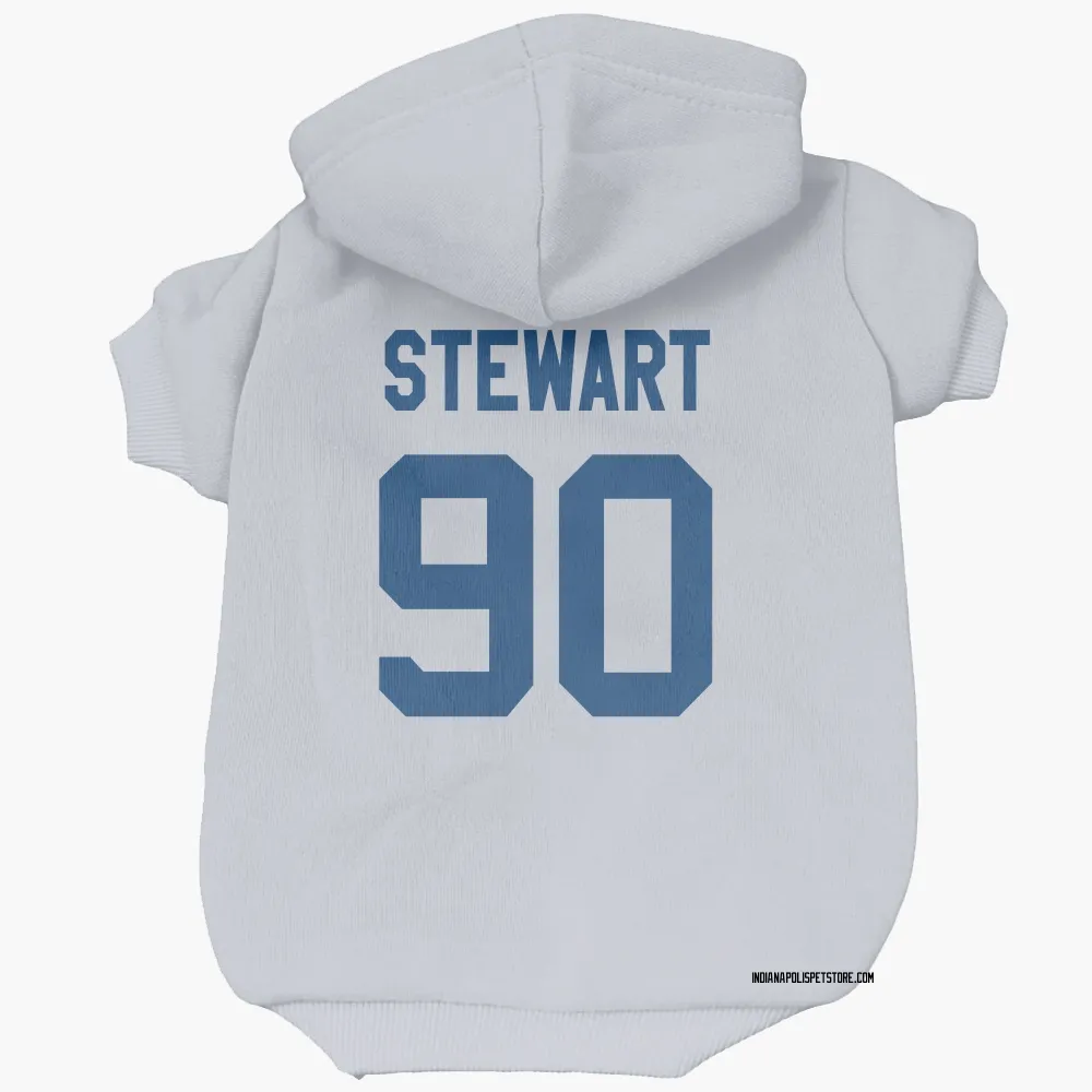 Indianapolis Colts Grover Stewart White Pet Hoodie for Dog & Cat