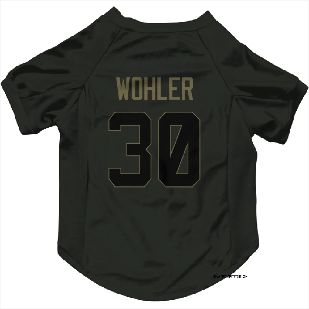 Indianapolis Colts Hunter Wohler Black Service Pet Jersey for Dog & Cat