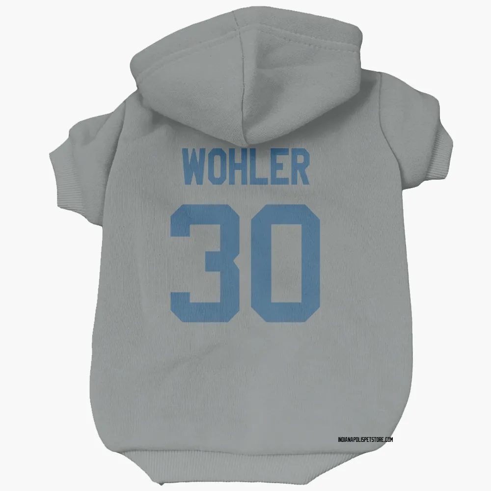 Indianapolis Colts Hunter Wohler Gray Pet Hoodie for Dog & Cat