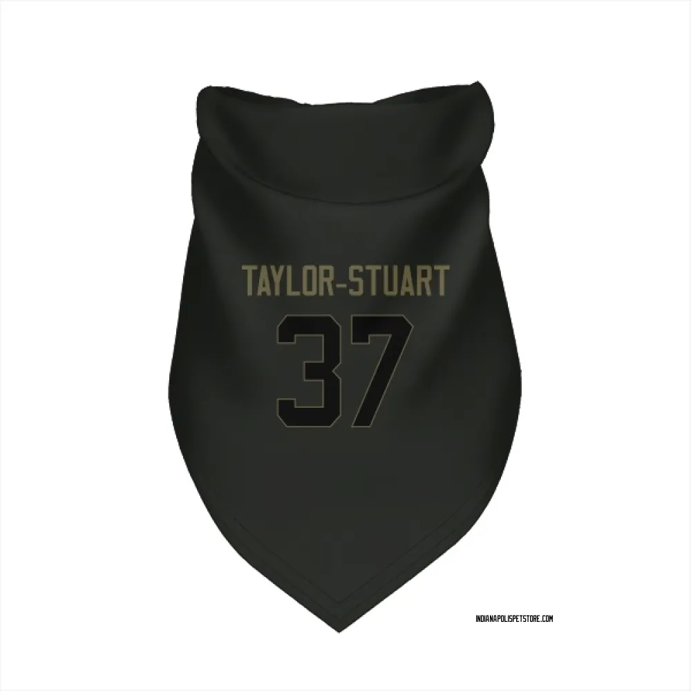 Indianapolis Colts Isaac Taylor-Stuart Black Service Pet Bandana for Dog & Cat