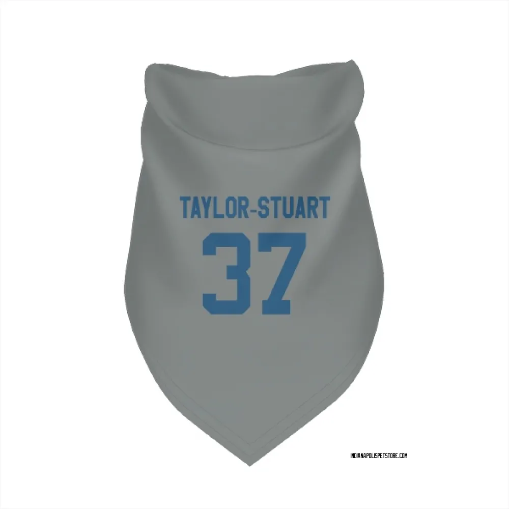 Indianapolis Colts Isaac Taylor-Stuart Gray Pet Bandana for Dog & Cat