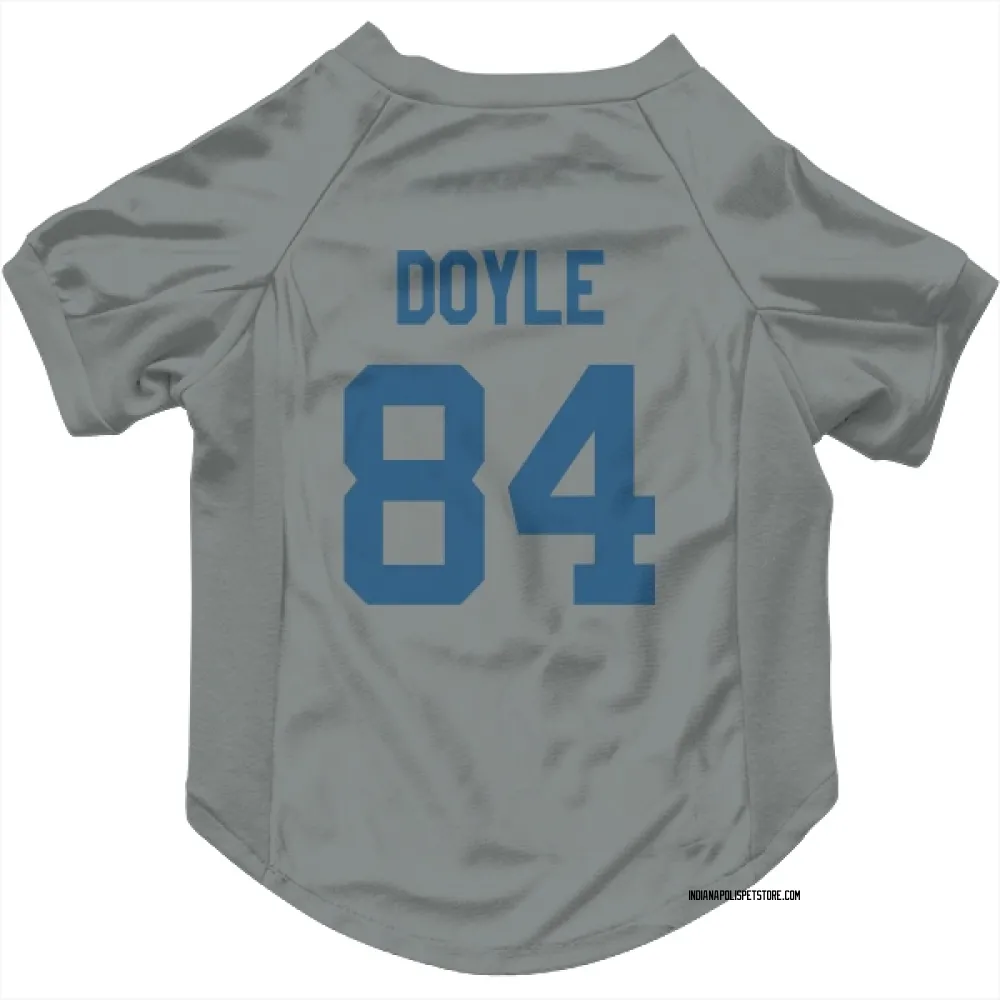 Indianapolis Colts Jack Doyle Gray Pet Jersey for Dog & Cat