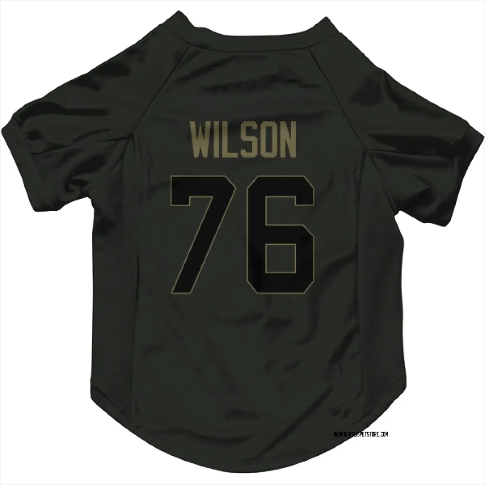 Indianapolis Colts Jack Wilson Black Service Pet Jersey for Dog & Cat