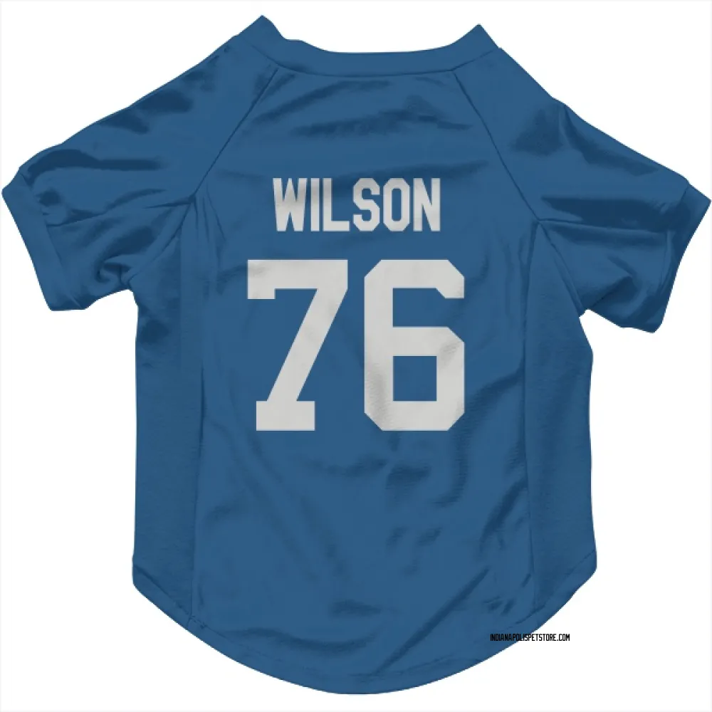 Indianapolis Colts Jack Wilson Royal Pet Jersey for Dog & Cat