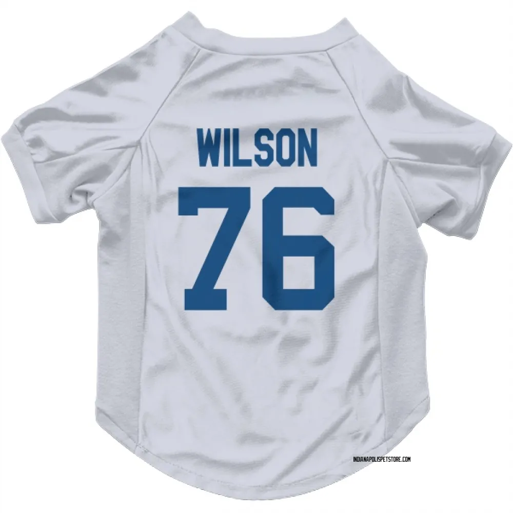 Indianapolis Colts Jack Wilson White Pet Jersey for Dog & Cat