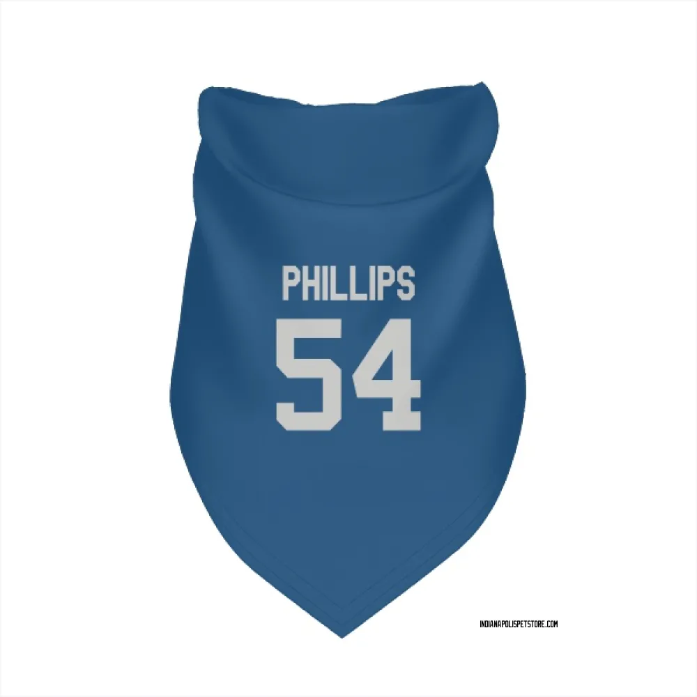 Indianapolis Colts Jacob Phillips Royal Pet Bandana for Dog & Cat