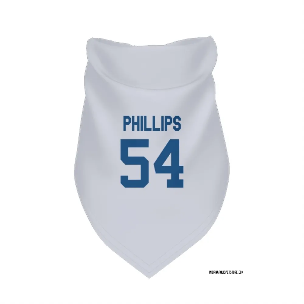 Indianapolis Colts Jacob Phillips White Pet Bandana for Dog & Cat