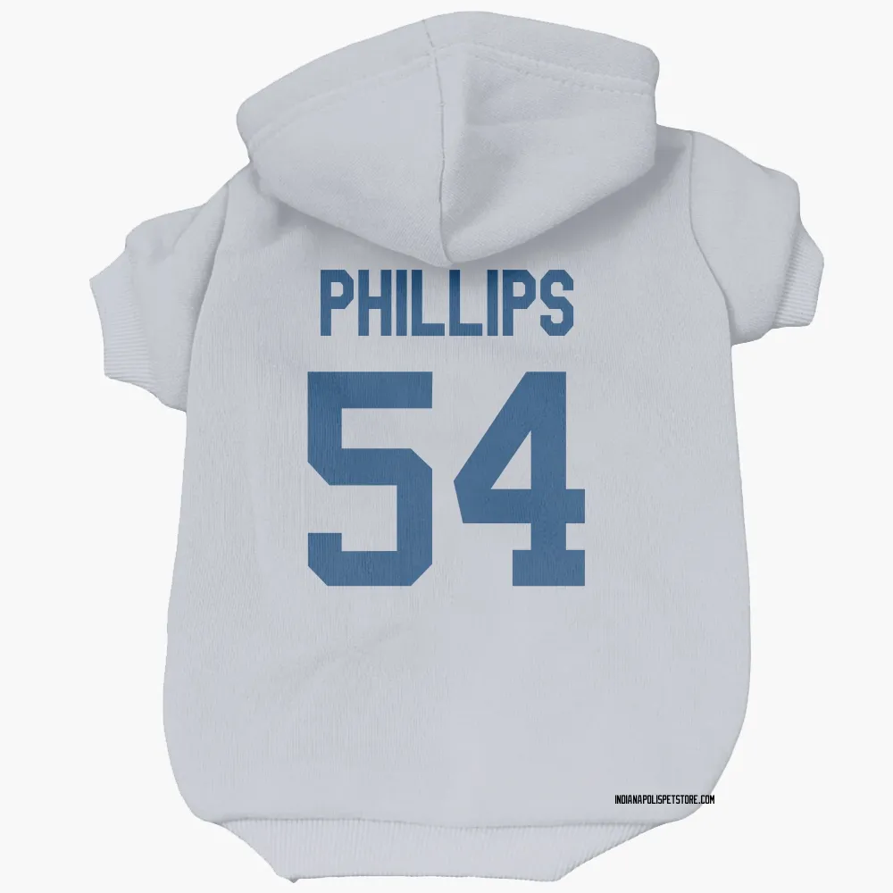 Indianapolis Colts Jacob Phillips White Pet Hoodie for Dog & Cat