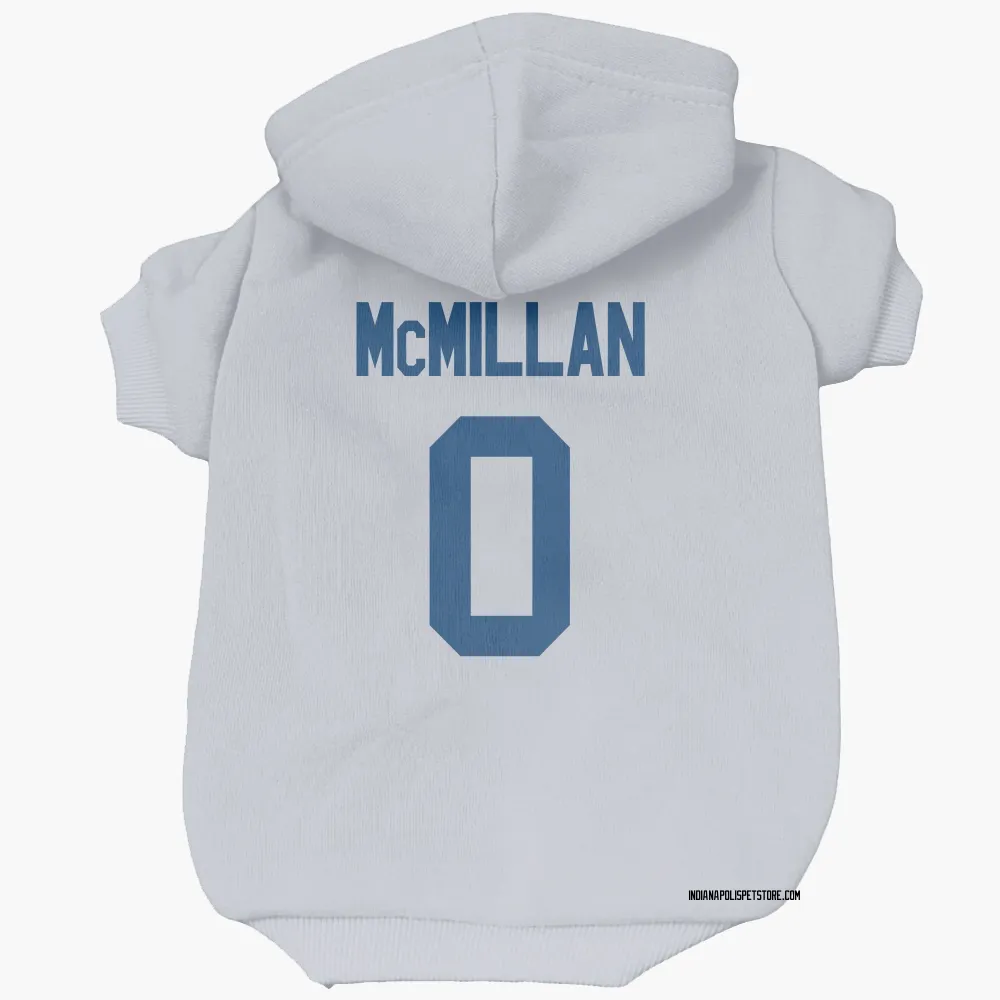 Indianapolis Colts Jai'Onte' McMillan White Pet Hoodie for Dog & Cat