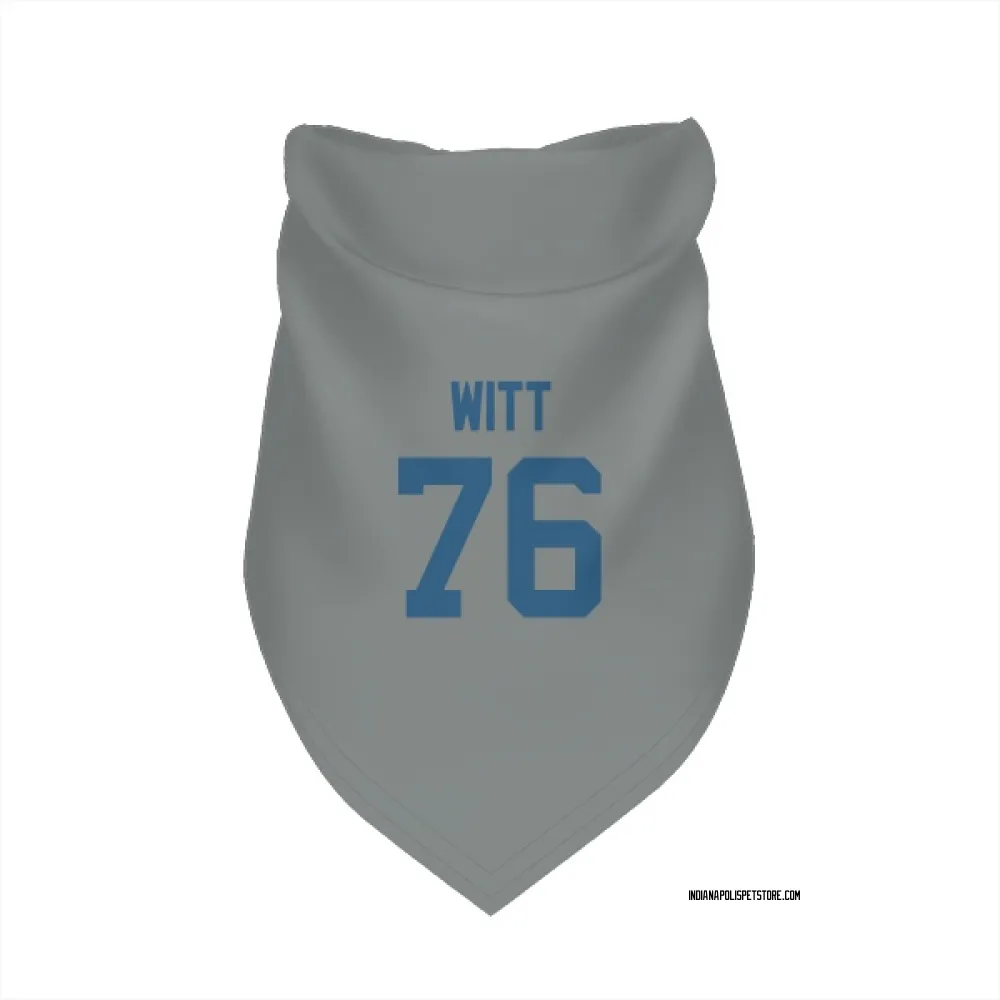 Indianapolis Colts Jake Witt Gray Pet Bandana for Dog & Cat
