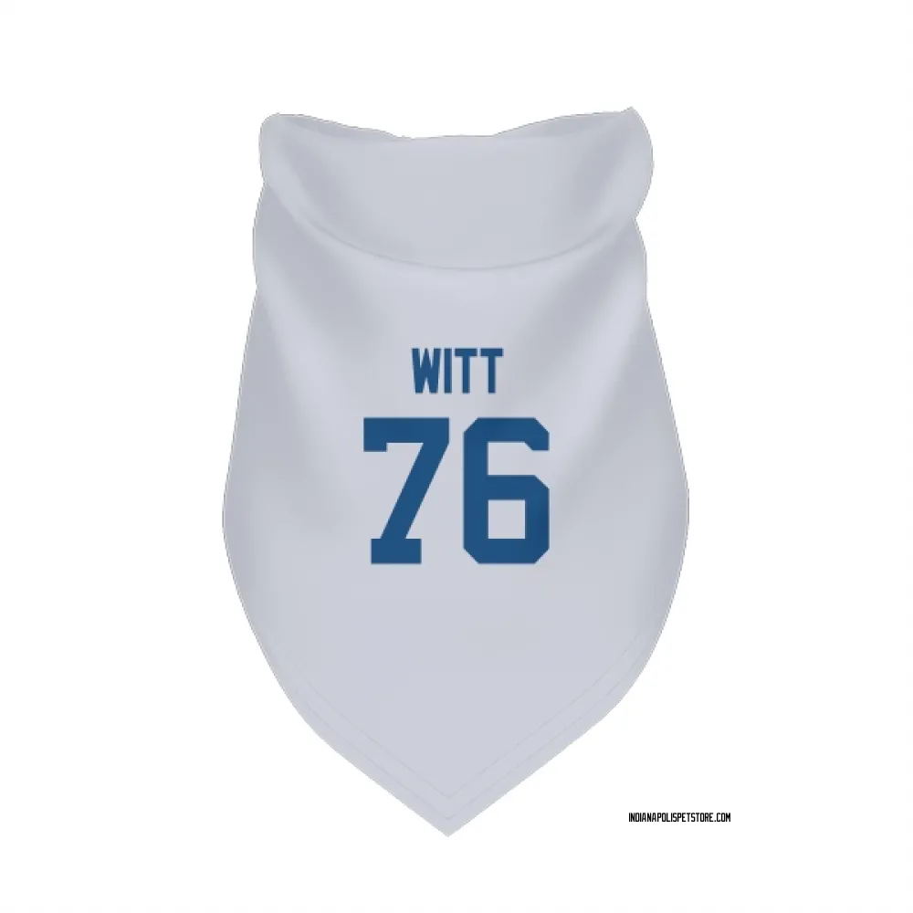 Indianapolis Colts Jake Witt White Pet Bandana for Dog & Cat