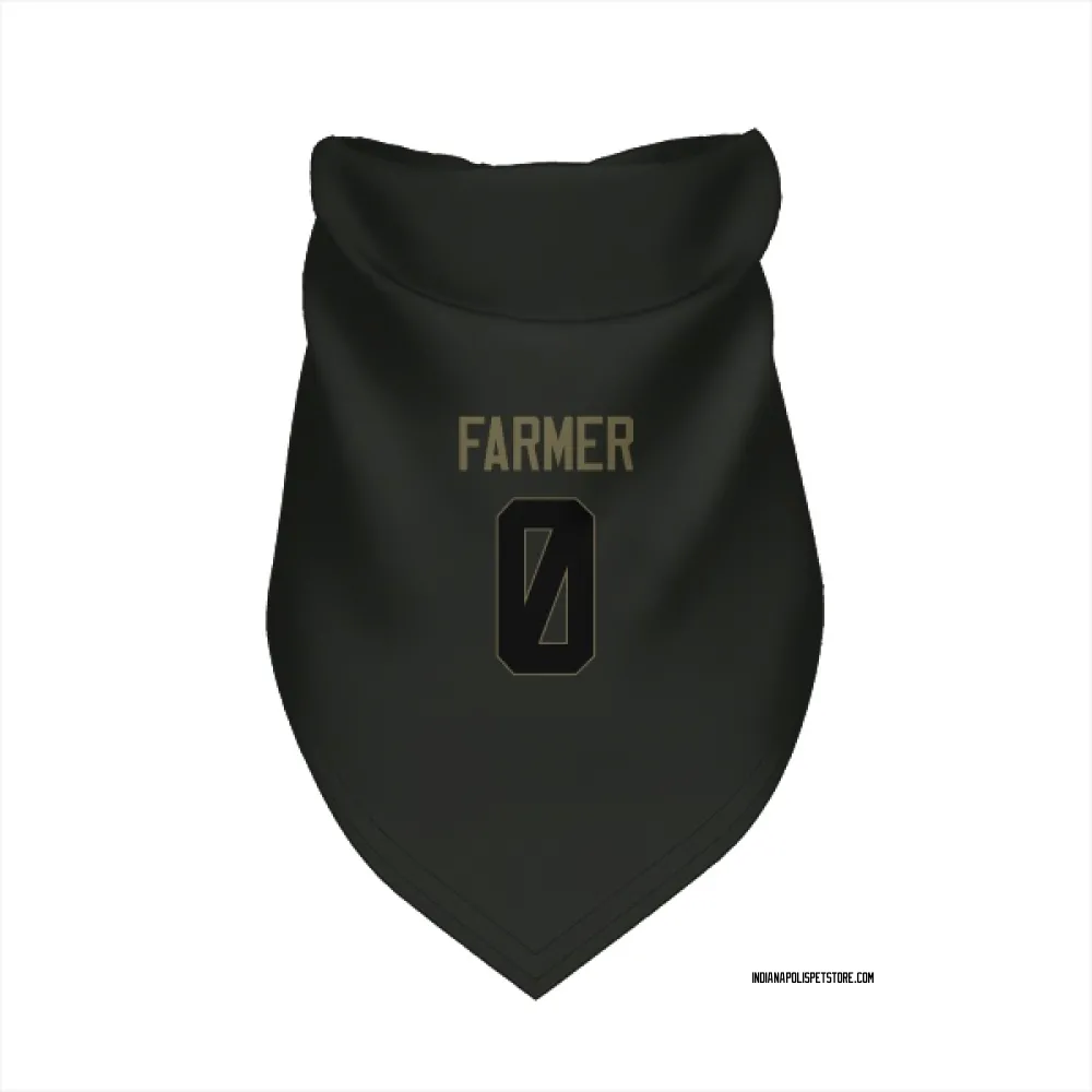 Indianapolis Colts Jalen Farmer Black Service Pet Bandana for Dog & Cat