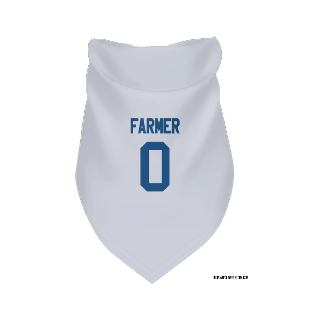 Indianapolis Colts Jalen Farmer White Pet Bandana for Dog & Cat