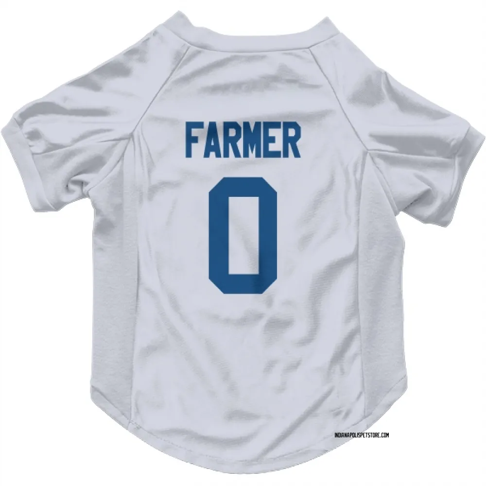 Indianapolis Colts Jalen Farmer White Pet Jersey for Dog & Cat