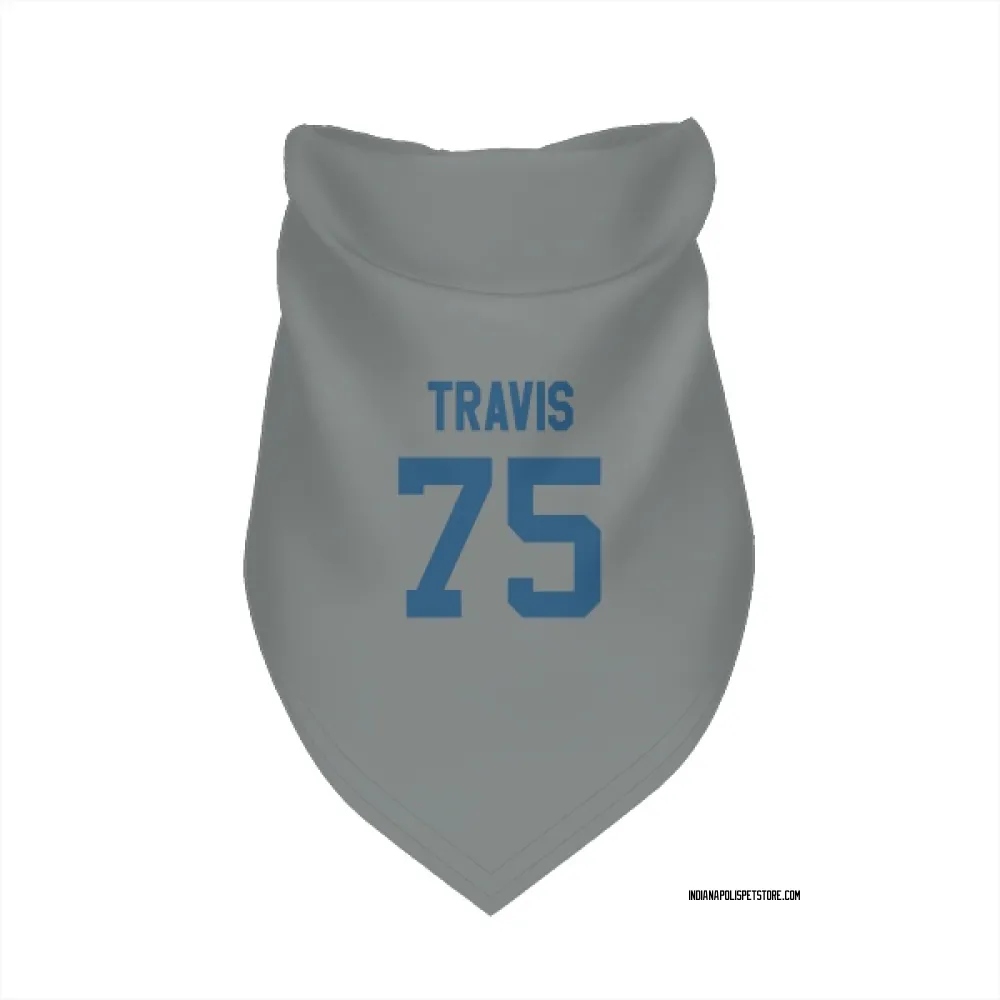 Indianapolis Colts Jalen Travis Gray Pet Bandana for Dog & Cat