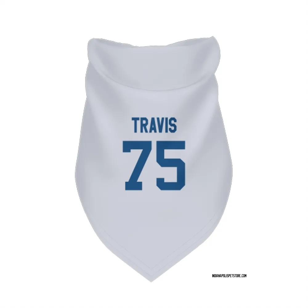 Indianapolis Colts Jalen Travis White Pet Bandana for Dog & Cat