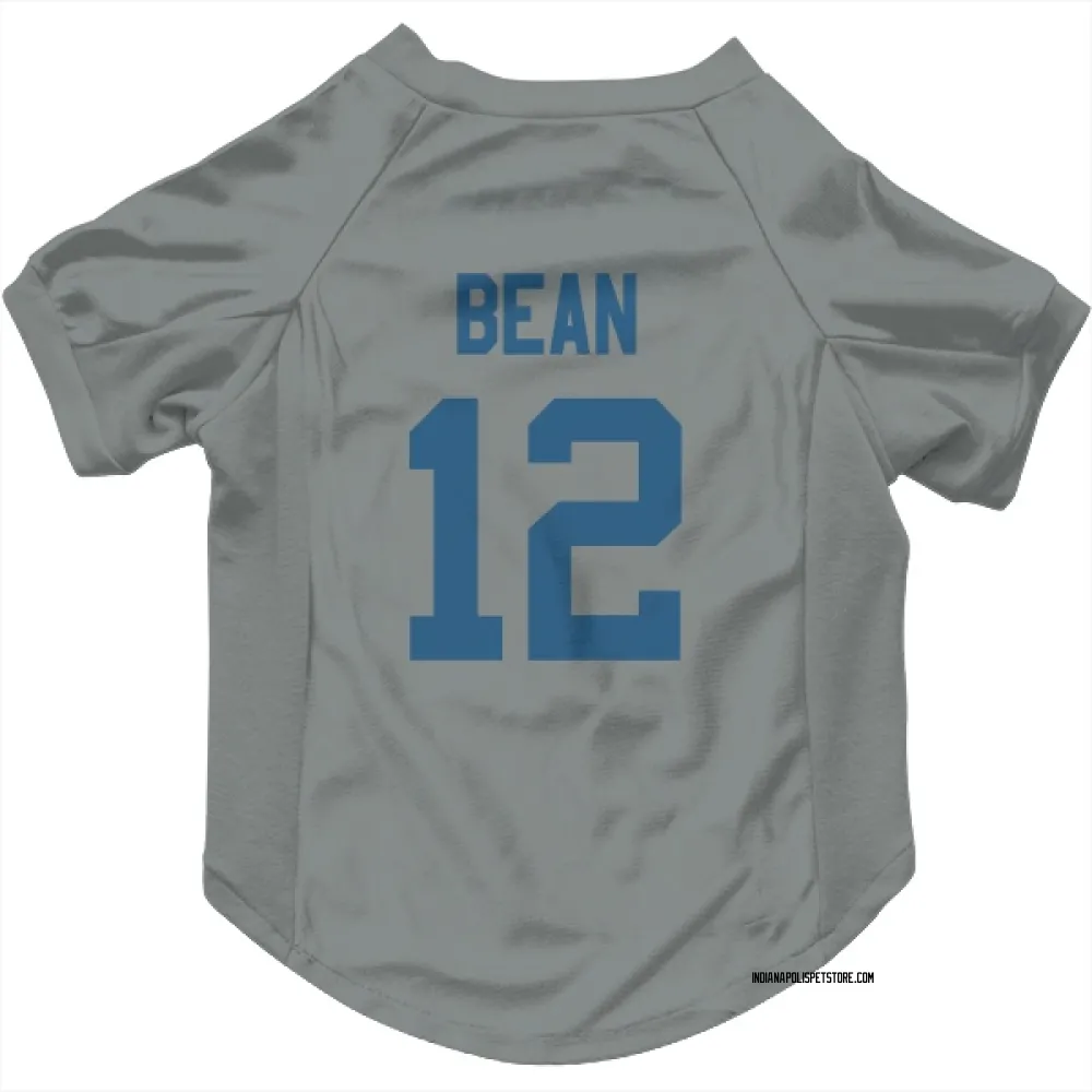 Indianapolis Colts Jason Bean Gray Pet Jersey for Dog & Cat