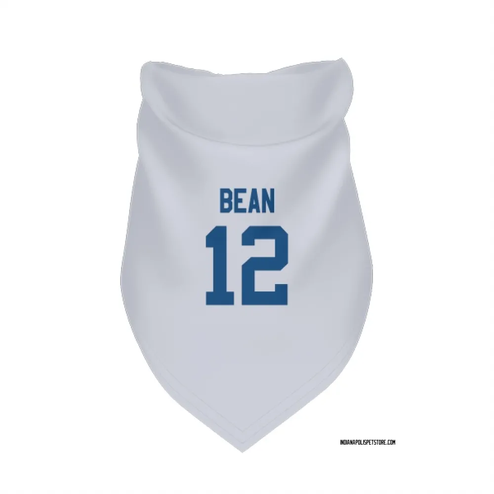 Indianapolis Colts Jason Bean White Pet Bandana for Dog & Cat