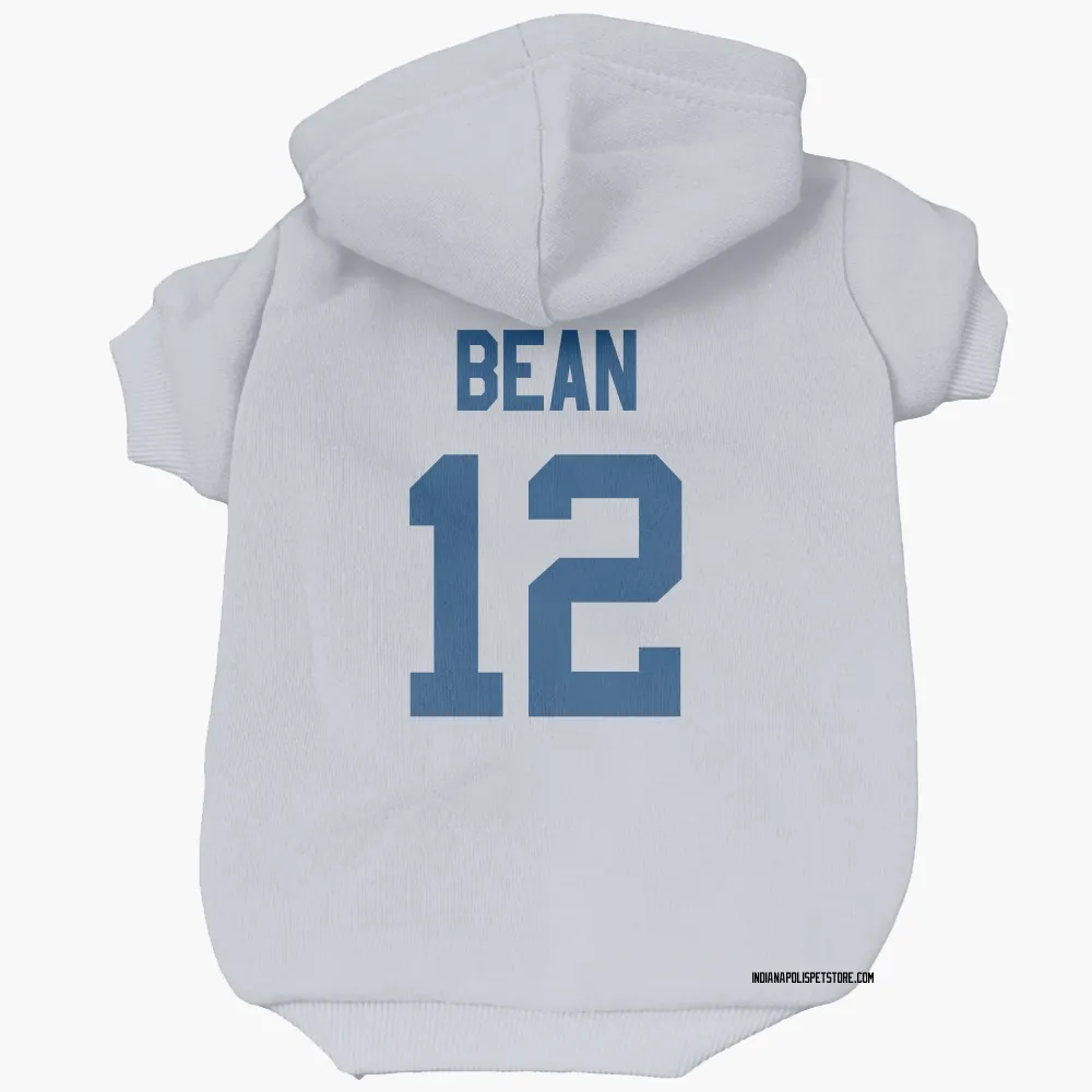 Indianapolis Colts Jason Bean White Pet Hoodie for Dog & Cat